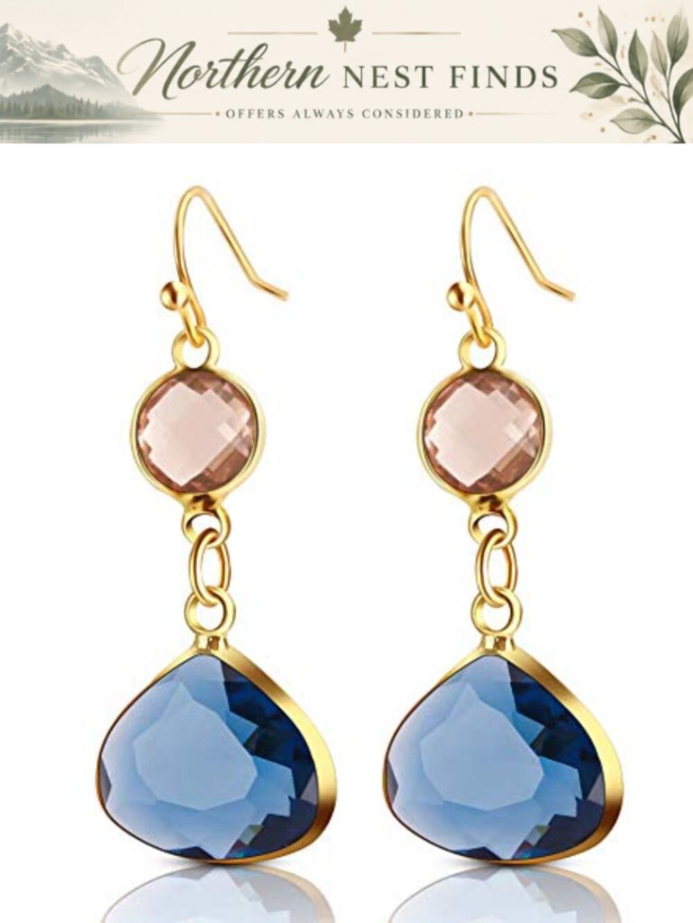 Hypoallergenic Oval Geometric Dangle Earrings 45mm Drop Jewelry Gift